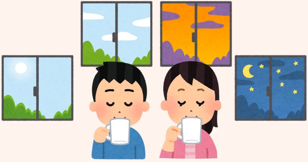 コーヒーを飲むタイミングで効果が変わる コーヒーは食前、食後、飲むタイミングでその効果が変わるとされている。 食前：カフェインが体内のエネルギーを血中に上げるのを助ける為、血糖値を上げる作用がある。しかし、空腹でコーヒーを飲むと胃への刺激が強いのでミルクをいれたりして胃腸をいたわる必要がある。 食後：コーヒーには胃液を分泌する効果があるため、消化を助ける作用が期待できる。