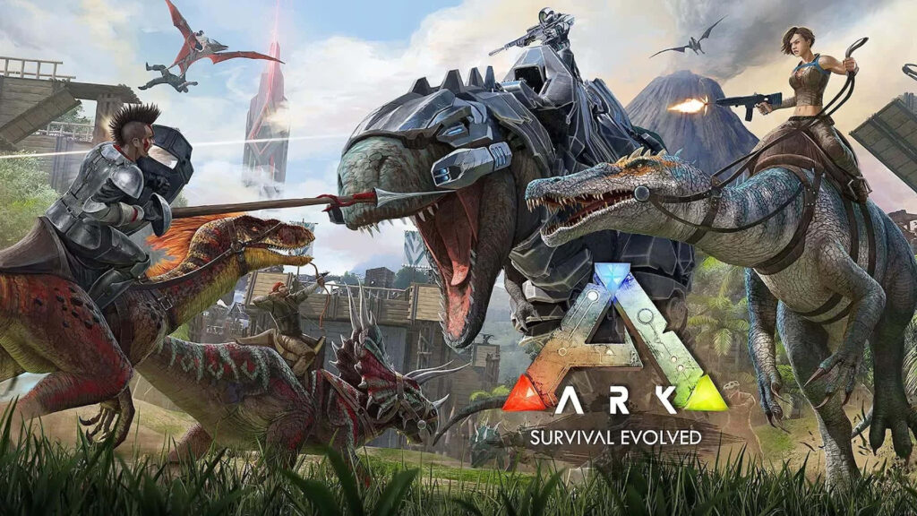 ARK:Survival Evolevedのゲーム画像広大なマップでサバイバルを楽しむゲーム。高画質でプレイするにはかなり高めのPCスペックが必要。